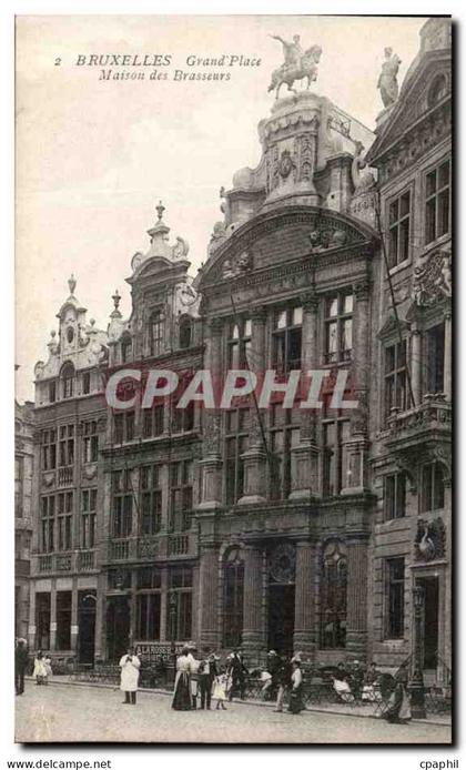 CPA Bruxelles Grand Place Maison de Brasseurs