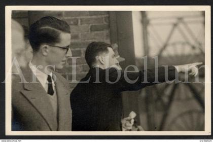 Photo postcard / ROYALTY / België / Belgique / prince Baudouin / prins Boudewijn / Steenkoolmijn van Beringen / 1950