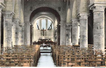 BELGIQUE - Bernissart - Blaton - Eglise - intérieure - XIIe siècle - architecture gothique - style Roman - Carte Postale