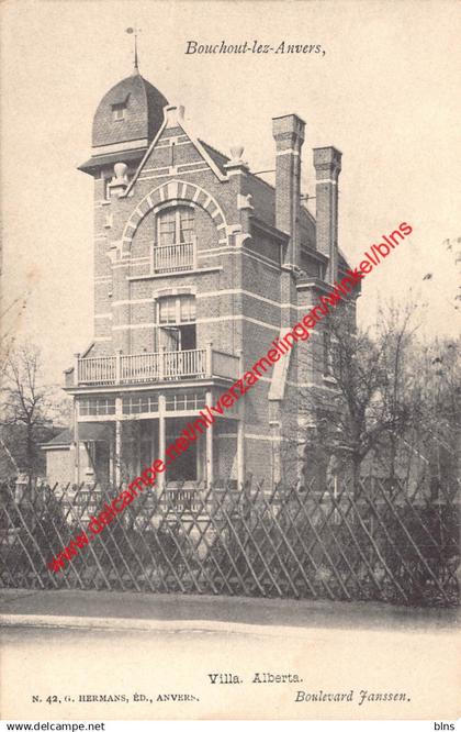 Villa Alberta - Bouchout-lez-Anvers - Boulevard Janssen - G. Hermans - Boechout