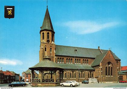 [-5%] BELGIQUE - Boortmeerbeek - Kerk St. Antonius - Boekhandel Verhoeven - Animé - Carte postale