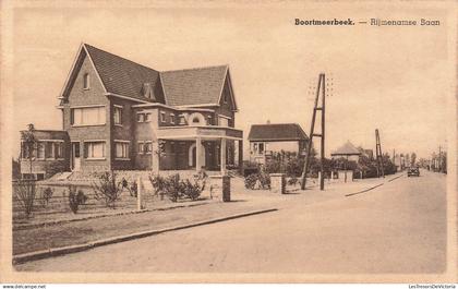 BELGIQUE - Boortmeerbeek - Rijmenamse Baan - Chaussée - Bâtiment - Jardin - Voiture - Transport - Carte postale ancienne