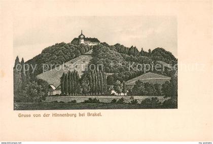 Brakel Westfalen Die Hinnenburg