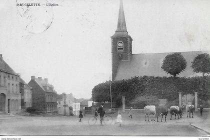 BRUGELETTE. L'EGLISE. BELLE ANIMATION