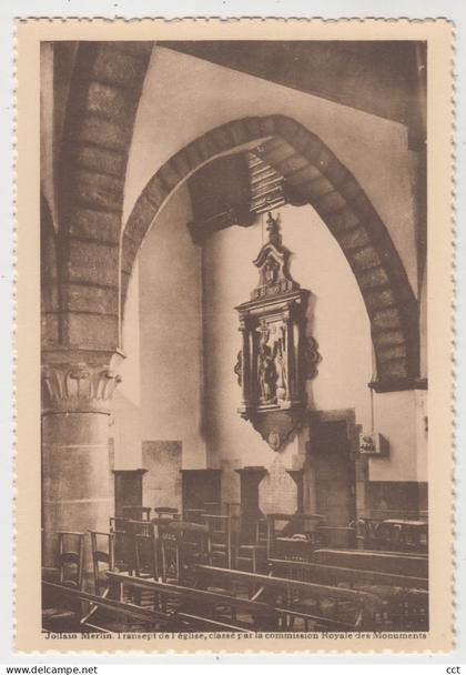 Jollain-Merlin   Brunehaut    Transept de l'église, classé par la commission