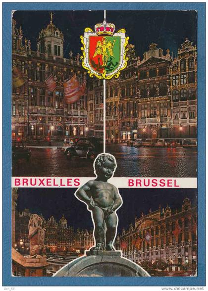 215021 / Bruxelles Brussel  Brussels - NIGHT , Manneken Pis , CENTER , CAR , Belgique Belgium Belgien Belgio