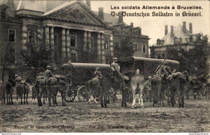 CPA Brüssel Brüssel, Deutsche Soldaten in der Stadt