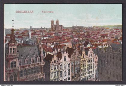 Vintage Postcard Belgium Brussels General view 1912