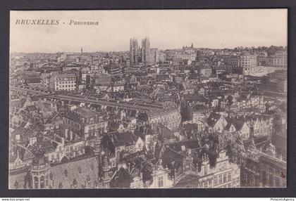 Vintage Postcard Belgium Brussels General view 1926