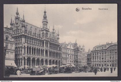 Vintage Postcard Belgium Brussels Grand place