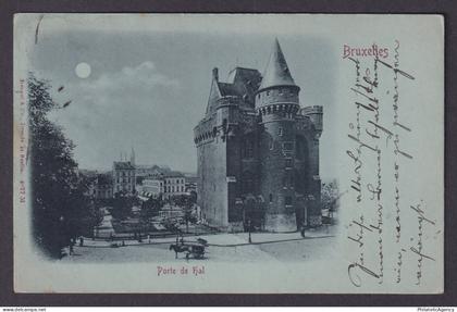 Vintage Postcard Belgium Brussels Halle Gate 1900