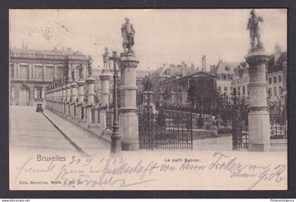 Vintage Postcard Belgium Brussels Little Sablon 1902