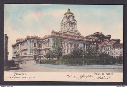 Vintage Postcard Belgium Brussels Palace Justice 1904