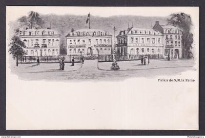 Vintage Postcard Belgium Brussels Royal Palace