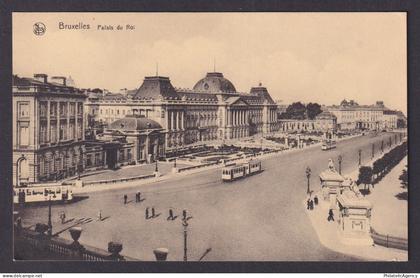 Vintage Postcard Belgium Brussels Royal Palace