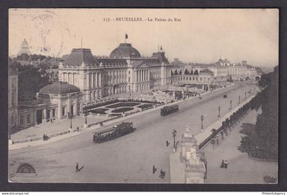 Vintage Postcard Belgium Brussels Royal Palace 1911