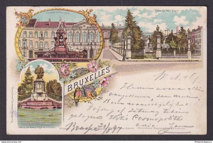 Vintage Postcard Belgium Brussels Sights 1897