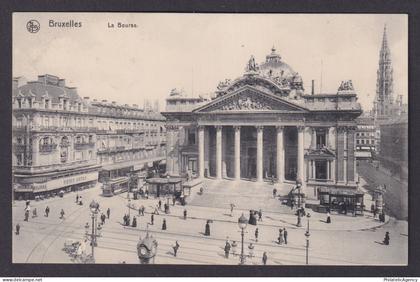 Vintage Postcard Belgium Brussels Stock Exchange
