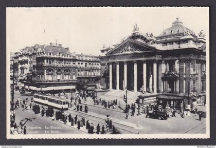 Vintage Postcard Belgium Brussels Stock Exchange