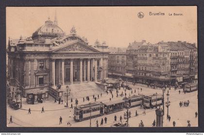 Vintage Postcard Belgium Brussels Stock Exchange