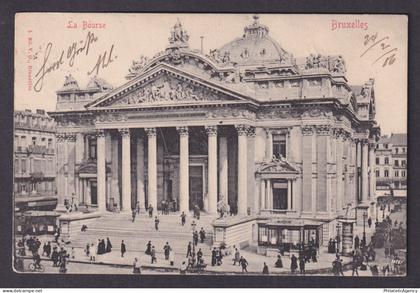 Vintage Postcard Belgium Brussels Stock Exchange 1906