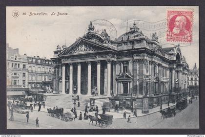 Vintage Postcard Belgium Brussels Stock Exchange 1910