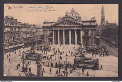 Vintage Postcard Belgium Brussels Stock Exchange 1925