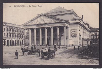 Vintage Postcard Belgium Brussels Theatre Royal 1912