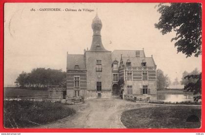 BELGIUM  BRUSSELS  GANSHOREN   CHATEAU DE VILLEGAS   pu 1921