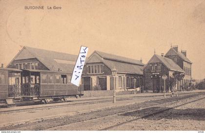 Burdinne :  La Gare   (  TRAM - VICINAL )    1925  avec timbre