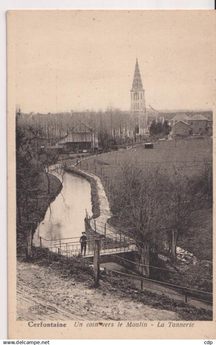 cpa cerfontaine  tannerie