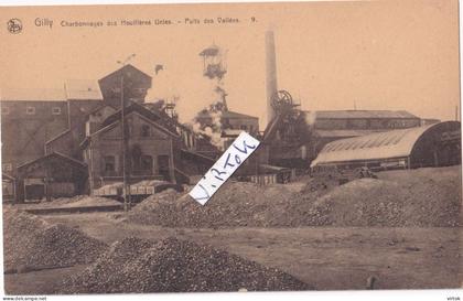 GILLY :  Charbonnages  ................... (  1938  avec timbre  )
