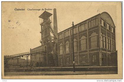 Chatelet :  Charbonage de Boubier   ( ecrit 1927 avec timbres  )  Koolmijnen - Mines