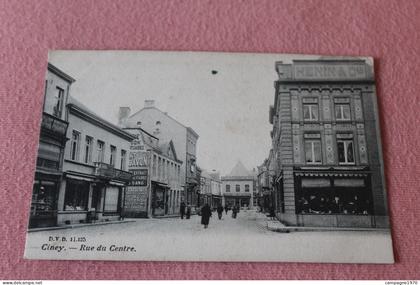 CPA - CINEY - RUE DU CENTRE ( MAGASIN HENIN ET CIE )