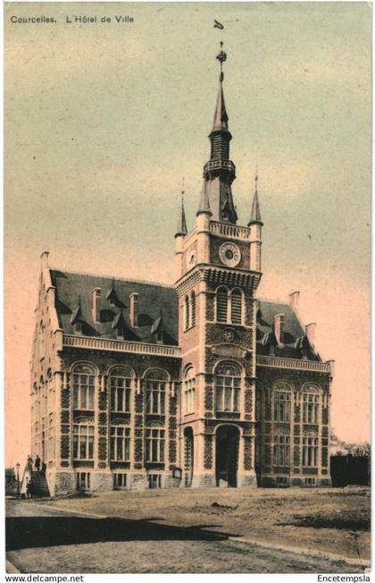 CPA Carte Postale Belgique Courcelles Hôtel de Ville    VM89082ok