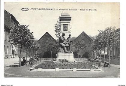 Court-Saint-Etienne - Monument Henricot - Place des Déportés.