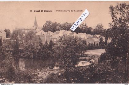 Court-Saint-Etienne :  panaroma vu du Raumont