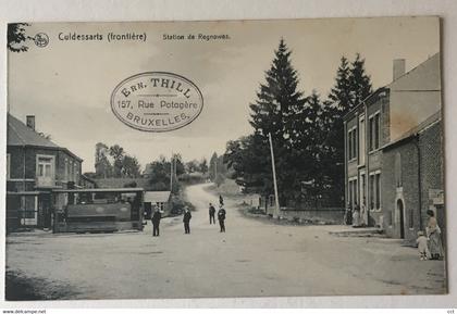 Cul-des-Sarts Culdessarts  Station de Regniowez TRAM A VAPEUR - STOOM TRAM VICINAL