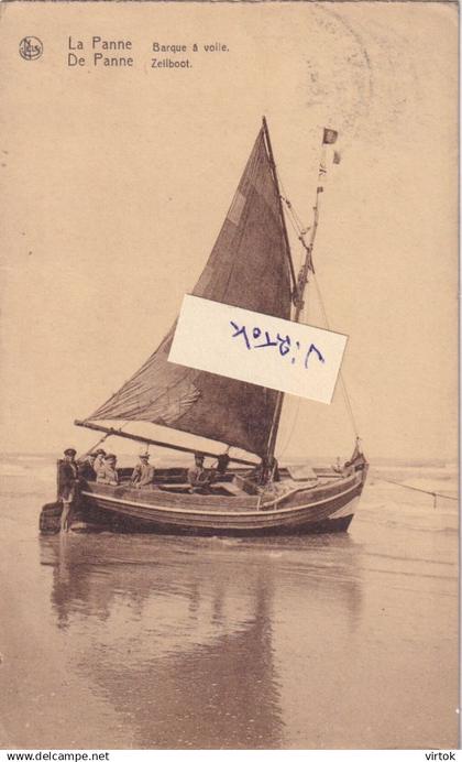 De Panne  - La Panne :  zeilboot  - barque  a voile