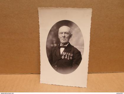 DEERLIJK (Belgique) carte photo décès d'un ancien serviteur du Roi LEOPOLD I