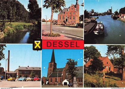 BELGIQUE - Dessel - Canal - Sint Niklaaskerk - bateau - transport - ancienne maison communale - Carte postale