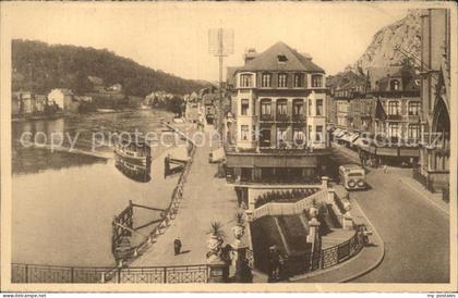 Dinant Wallonie Arrivee du Bateau et Rue Saxe