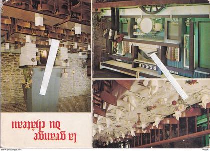 Ecaussinnes :  La grange du chateau  -- dancing - banquets  ( 15 x 10.5 cm )  orgue - orgel  DECAP