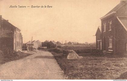 [-20%] BELGIQUE - Eghézée - Noville sur Mehalene - Quartier de la Gare - Carte Postale Ancienne