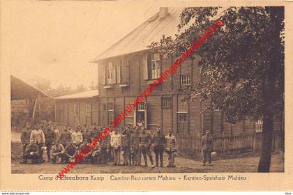 Camp d'Elsenborn Kamp - Cantine restaurant Mahieu - Kantien-Speishuis Mahieu - Elsenborn (Kamp)