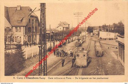 Camp d'Elsenborn Kamp - Gare militaire et Poste - de krijgstatie en het postkantoor - Elsenborn (Kamp)