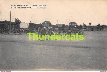 CPA CAMP ELSENBORN PARC D'ARTILLERIE