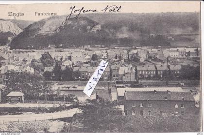ENGIS :  panorama  ( 1921 avec timbre )