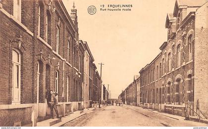Belgique - ERQUELINNES (Hainaut) Rue nouvelle route