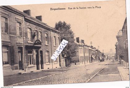 Erquelinnes : rue de la station vers la place